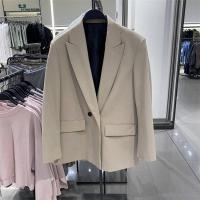 ราคา UNIqlo ZA สไตล์ฮ่องกงขนาดเล็กหลวม double breasted เสื้อสูทลำลองสำหรับผู้หญิง 02753232704 2753 232 (20367460741)