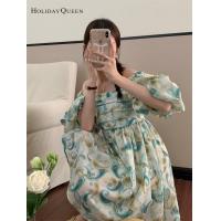 ราคา HolidayQueen ชุดเดรสตุ๊กตาดอกไม้ตัวเล็กอัดพลีทแขนยาวพองหรูหราแบบฝรั่งเศส HQ2430 (19359899390)