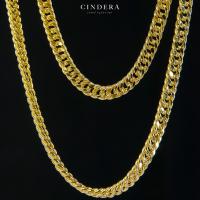 ราคา สร้อยคอทองคำแท้ 9K ITALY 375 ลาย เลสแบน แฟนซี 4มิล (15365099011)