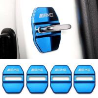 ราคา 4Pcs ประตูรถอัตโนมัติฝาครอบรถเหล็กสแตนเลส จัดแต่งทรงผมฝาครอบกลอนประตูรถสำหรับ Mercedes Benz AMG W215 W205 W204 W203 W211 W212 W117 W176 W213 W115 X164 (17796547745)