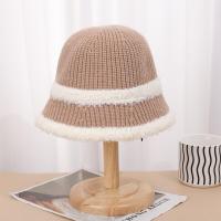 ราคา หมวกชาวประมงผ้ากำมะหยี่นุ่มลายทางสำหรับฤดูหนาวTopi Bucket ผ้ากำมะหยี่นุ่มฟูสไตล์เกาหลีสำหรับผู้หญิง (21049224014)