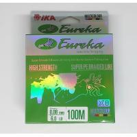ราคา สายพีอีถัก 8 IKA EUREKA สีรุ้ง ยาว 100 เมตร ตกหมึก สปิ๋ว ไมโครจิ๊ก (17829210432)