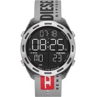ราคา Diesel Mens Crusher Lightweight Nylon Digital Sport Watch Grey (17315212138)
