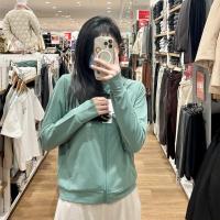 ราคา UNIQLO เสื้อโค้ทกันแดด Uv 2022ใส่ในบ้านเดรสแขนยาวมีฮู้ดตาข่ายบางระบายอากาศได้444531ญี่ปุ่นแท้ (18026418926)