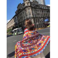 ราคา ผ้าพันคอ ผ้าคลุมไหล่โบฮีเมียน ผ้าพันคอหญิง scarf shawl scarves ผ้าคลุมไหล่สไตล์โบฮีเมียน ผ้าหนา กันแดด กันลม (9988109179)