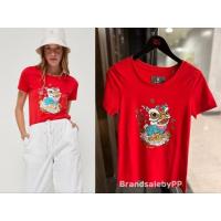 ราคา cc ooแท้100 เสื้อยืดผู้หญิงลายกราฟฟิก CC OO คอลใหม่ล่าสุด ไซส์xs xl (18860665255)