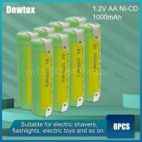 ราคา 1 2V AA 1000mAh Ni Cd Rechargeable Battery AA Batteries with welding tabs For Philips Electric Toothbrush Shaver (16701040291)