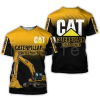 ราคา 2022 ผู้ชายผู้หญิง Caterpillar เครื่องจักรทำงานตลกแฟชั่นฮาราจูกุ 3D พิมพ์ฤดูร้อนเสื้อยืดถนนแขนสั้น (20514479250)