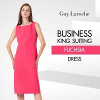 ราคา เดรสแขนกุดเข้ารูป สีชมพู Guy Laroche King Dress Fuchsia GAGDPI (20683671562)