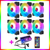 ราคา กดโค้ดร้านลดได้อีก ชุด พัดลม เคส COOLMOON Yuhuan RGB Fan Case 12 CM (21240053573)