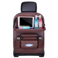 ราคา กระเป๋าหลังเบาะรถ ชุดเก็บของหุ้มเยาะในรถยนต์ กระเป๋าใส่ของหลังเบาะรถ กระเป๋าเก็บของในรถยนต์ มีถาดวางอาหาร (16260968506)