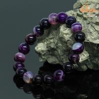 ราคา หินอาเกต หินโมรา สีม่วง ขนาด 10 มิล Purple Agate แต่งสี กำไลหินมงคล หินดวงตาสวรรค์ ช่วยปกป้องจากฝันร้าย หินสี กำไลหิน หินสีม่วง by ออมทอง (15606188310)
