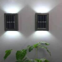 ราคา Vimite ไฟโซล่าเซล Led Solar Light Outdoor โคมไฟกันน้ำ ไฟอัตโนมัติ โคมไฟติดผนัง Up And Down Lighting ไฟตกแต่งสวน ไ ฟถนนโซล่าเซล for ไฟติดบ้าน House Fence ไฟตกแต่ง (8282470897)