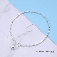 ราคา สร้อยข้อมือเงินแท้ 92 5 ปลายกระพรวน 6 มิล ยาว 6 5 นิ้ว 7 นิ้ว หลายแบบ หลายสไตล์ สวยเก๋ เกาหลีสุดๆ สร้อยข้อมือเงินแท้ 100 Major Silver สร้อยข้อมือ (12536654695)