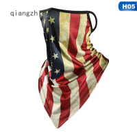 ราคา QZH ผ้าพันคอสามเหลี่ยมสำหรับผู้ชายและผู้หญิงผ้าพันคอผ้าวิสคอสแขวนพิมพ์ลายสำหรับขี่จักรยานกลางแจ้ง (10507245606)