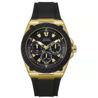 ราคา Guess าว่าแท้100 แฟชั่นหน้าปัดใหญ่ดีไซน์สามตานาฬิกาแบรนด์เนมเทปผู้ชายW1049G6 W1049G2 W1049G3 W1049G5 45MM (20070934898)