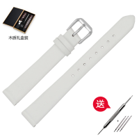 ราคา สายนาฬิกาหนังแท้เหมาะสำหรับ CK ELLE หน้าปัดเล็ก JULIUS ฟอสซิล CITIZEN สายรัดข้อมือหญิง6 8 10 12มม (10765685897)