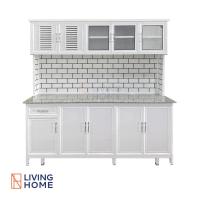 ราคา ผ่อน0 Livinghome FurnitureMall ตู้ครัว วัสดุอลูมิเนียม ท็อปหินแกรนิต สไตล์มินิมอล ขนาด 120 150 180 cm รุ่น Mison 2 (14684251501)