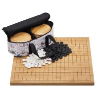 ราคา ชุดหมากล้อมไม้ไผ่มาตรฐาน19เส้น เม็ดเมลามีน (18346344554)