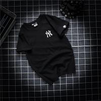 ราคา New York Yankees Female male cotton fashion New York Yankees T shirt Womens short sleeved T shirt black white new summe (16486586624)