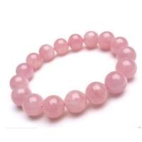 ราคา Madagascar Deep Pink Rose Quartz Crystal Round Beads Bracelet 8Mm AAA (16368574109)