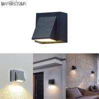 ราคา ไฟติดผนังกลางแจ้งแบ็คดรอปเป่าลม LED 6W โมเดิร์น Minimalist โคมไฟผนังกันน้ำโคมไฟห้อยระเบียง Light Sconces (9142818377)