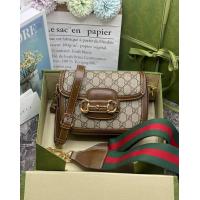 ราคา พร้อมส่ง กระเป๋าสะพายผู้หญิง หนังสีน้ำตาล สายเขียวแดง ไซต์น่ารัก งานเป๊ะ อุปกรณ์ครบ ถ่ายจากสินค้าจริง (17277722422)
