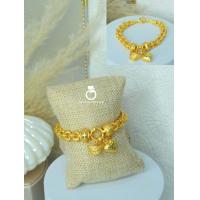 ราคา สร้อยข้อมือ B323 หนัก 2 บาท ลายห่างกระรอก สร้อยข้อมือทองไมครอน สร้อยข้อมือทองไมครอน (19584785302)