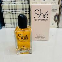ราคา ราคาต่อขวด น้ำหอมผู้หญิง PC SHE FOR WOMEN ขนาด 100 มล กลิ่นฟลอรัลฟรุ๊ตตี้ด้วยกลิ่นของกุหลาบผสมผสานกับวานิลลา (10166417016)