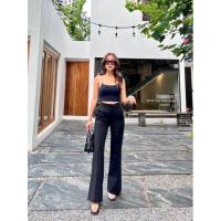 ราคา MArjorie hotty pant กางเกงขากระบอกนะขอหน้าปลายขาม้านิดๆ ป้ายpromthong (19152220870)