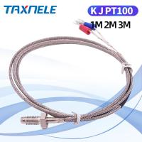 ราคา M6สกรู K J PT100 1M 2M 3M สายเคเบิลเทอร์โมคัปเปิล RTD เซ็นเซอร์อุณหภูมิเตาอบควบคุมอุณหภูมิอุตสาหกรรม (7455342575)