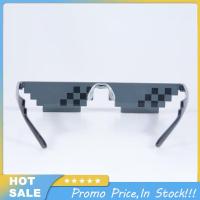 ราคา ผู้ชายผู้หญิงแว่นตา Thug Life 8 Bit MLG Pixelated แว่นกันแดดสำหรับผู้เล่น Minecraft (16377937309)