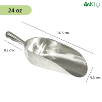 ราคา ที่ตักน้ำแข็งอลูมิเนียม ที่ตักน้ำแข็ง อลูมิเนียมหล่อก้นมน เเข็งเเรง ทนทาน (8844733245)