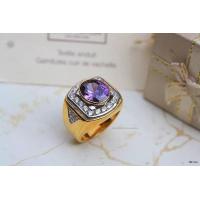 ราคา ManeeNopparut มณีณพรัช แหวนชาย พลอยอเมทิสต์ ฝั่งเพชรCZ งานหุ้มทอง 5ไมครอน รุ่น RMM62 (7524325812)