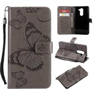 ราคา LYZCASE Huawei GR5 2017 case Huawei Mate 9 Lite case Honor 6X caseEmbossed Butterfly เคสสำหรับหัวเหว่ย Huawei GR5 2017 Huawei Mate 9 Lite Honor 6X 5 5 KT ดอกไม้ผีเสื้อ (528956303)