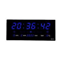 ราคา Living idea นาฬิกาดิจิตอล LED แขวนติดผนัง Number Clock แขวนผนัง รุ่น 3615 ขนาด 36X15X3CM ตัวเลขสีแดง (3682278724)