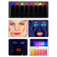 ราคา ลิปสติกเรืองแสง 6 เฉดสี ลิปสติกสีนีออน ลิปสติกแบล็คไลท์ สีเพ้นท์ริมฝีปากเรืองแสง PaintUVGlowLipstick NeonLipstick (15599602481)