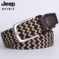 ราคา JEEP SPIRIT เข็มขัดถักผู้ชายเข็มขัดยางยืดไม่มีรูเข็มขัดผ้าแคนวาสสำหรับผู้ชายกางเกงยืดลำลองแบบธุรกิจเข็มขัดถัก (20716619510)