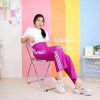 ราคา 9721 9 สี กางเกง เอวสูง เอวขนมจีบ ทรงคาร์โก้ แต่งแถบ (19895774869)