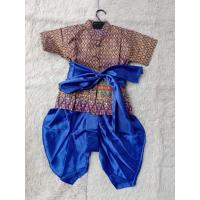 ราคา ชุดไทยเด็ก ชุดไทยเด็กผู้ชาย ชุดไทยเด็กใส่ไปโรงเรียน ลายไทยพิมพ์ทอง เนื้อผ้าคอตตอน 100 สินค้าพร้อมส่ง ร้าน By IDDy ชุดไทย A6868 (15863145399)