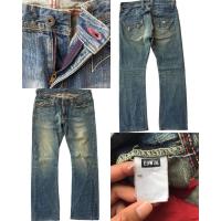 ราคา edwin Jeans v กางเกง ยีนส์ ขา กระบอก ฟอกสี ผ้าด้านหนาๆตะเข็บ บิดสวยครับตัวนี้เอว34 ยาว 41 ปลา ยขา 9 (17436105728)