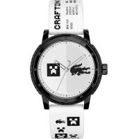 ราคา Lacoste Mens Quartz Watch with Silicone Strap White 21 Model 2011180 (20608398766)