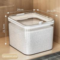 ราคา DANLE จัดส่งฟรี กล่องเก็บข้าวสารกันแมลงกันความชื้นและความจุขนาดใหญ่20กก ถังแป้งธัญพืชเบ็ดเตล็ดถังเก็บถังข้าวปิดผนึกในครัวเรือนญี่ปุ่น (20577080517)