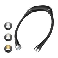 ราคา คอไฟอ่านหนังสือพับได้ชาร์จ USBไฟ LED สำหรับอ่านหนังสือ3โหมดกอดไฟอ่านหนังสือแฮนด์ฟรียืดหยุ่นคอ LED สำหรับถักโครเชต์ (12457229122)
