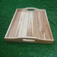 ราคา ถาดเสริฟอาหาร 35x45x4 ถาดไม้เอนกประสงค์ ถาดไม้ (16137159347)