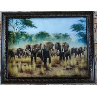 ราคา กรอบรูปกระจกมงคล ภาพฝูงช้างในป่าใหญ่ ขนาด 18x23 นิ้ว (8355669293)