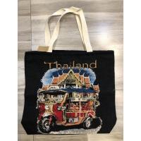 ราคา ถุงผ้าลายตุ๊กๆไทยแลนด์ ใบใหญ่ มีซิปและซับใน (19527071842)