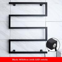 ราคา Bathroom Intelligent Heating Towel Rack Clothes Drying Rack Electric Towel Rack Irregular Plug in Drying Rack Bathroom Bow Shaped Towel Rack (11196832019)