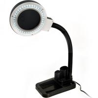 ราคา ปลั๊ก EU 10 5X แบบยืดหยุ่นได้โคมไฟตั้งโต๊ะหัวเสียบโคมไฟอุปกรณ์ขยายการอ่านการรีเวิร์ค การบัดกรี40ไฟ LED แว่นขยาย (17315938232)