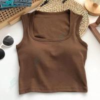 ราคา 2024New ชุดชั้นในสีทึบเว้าหลังแขนกุดเสื้อกล้ามแบบเซ็กซี่สำหรับผู้หญิงBaju Atasan Olahraga โชว์ก้นระบายอากาศได้ดี (19277265522)